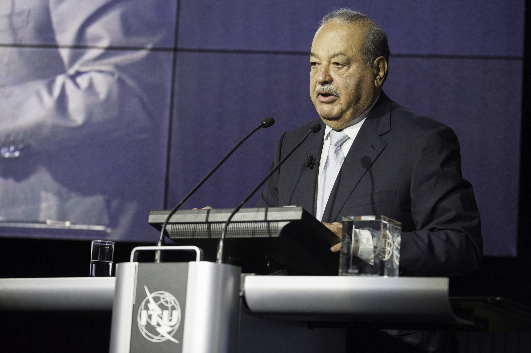 ITU Pictures, Flickr. President, Carlos Slim Foundation and Chairman, Grupo Carso speaking at the WTISD 2014 Award Ceremony.