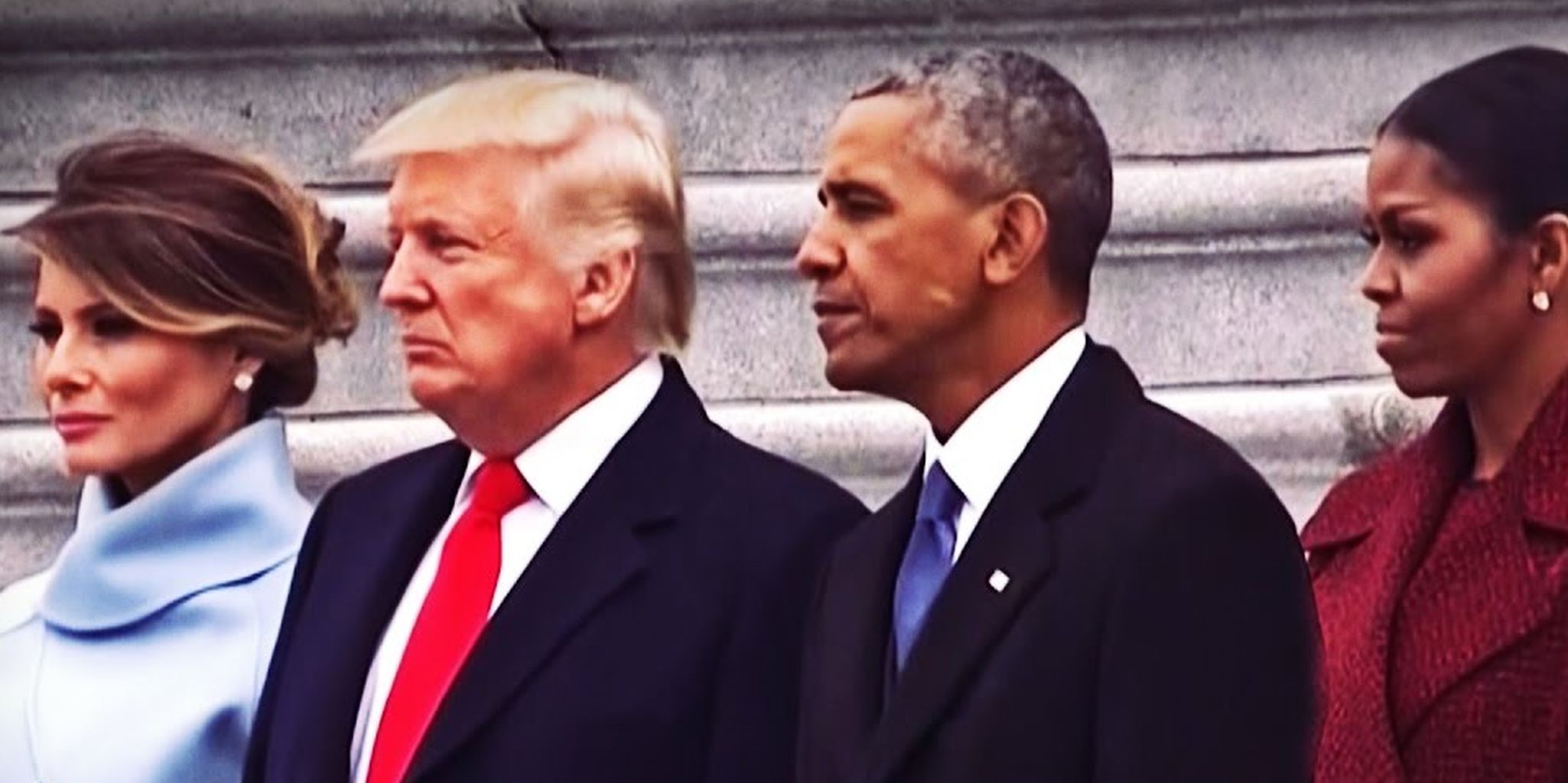 Trump y Obama, durante el cambio de gobierno en Estados Unidos.