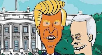 Donald Trump y Mike Pence as Beavis and Butthead.