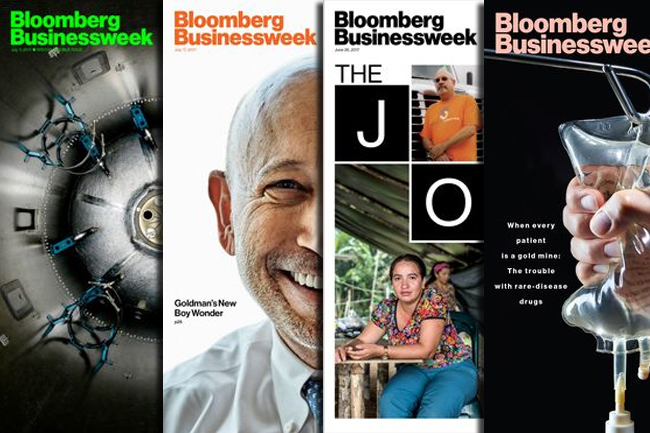 Portadas de Bloomberg Businessweek, por la aparición de la revista en México y en español.