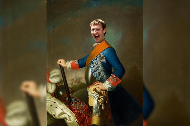 El monarca Mark Zuckerberg.