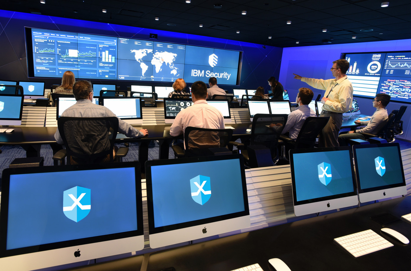 IBM Cyber Security X-Force Command Center Cambridge, MA (John Mottern/Feature Photo Service for IBM)