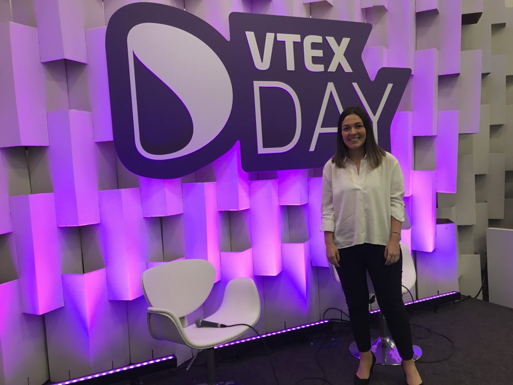 Laura Posada, gerente de Estrategia Digital de Auteco de Colombia, durante su participación en Vtex Day 2019. Foto: José Soto Galindo