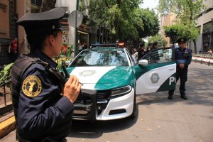 Videovigilancia con reconocimiento facial en tiempo real. Jesús Orga Martínez, secretario de Seguridad Ciudadana de la Ciudad de México, presentó el 9 de julio de 2019 las características físicas y técnicas de las nuevas patrullas de la policía.