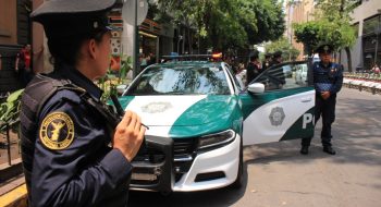 Videovigilancia con reconocimiento facial en tiempo real. Jesús Orga Martínez, secretario de Seguridad Ciudadana de la Ciudad de México, presentó el 9 de julio de 2019 las características físicas y técnicas de las nuevas patrullas de la policía.