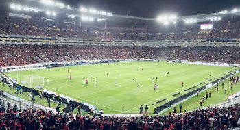 Momento del juego de ida en el estadio Jalisco de la final entre Atlas y Pachuca, el 26 de mayo de 2022. Foto: José Soto Galindo