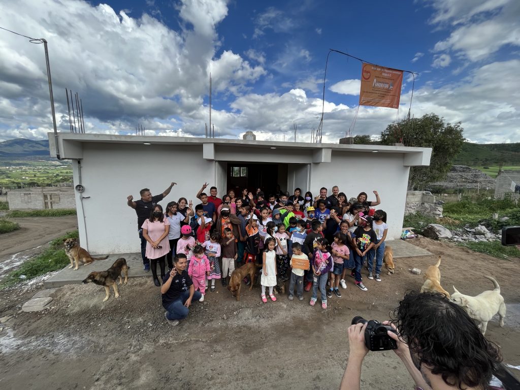 Inauguración del centro comunitario de Utopía AC en la colonia Escalerillas, en Chimalhuacán, el 1 de septiembre de 2022. Foto: JSG