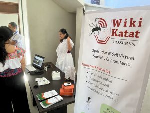 Wiki Katat, operador móvil virtual, social y comunitario de la cooperativa Tosepan Totataniske, con sede en Cuetzalan, Puebla. Foto: JSG