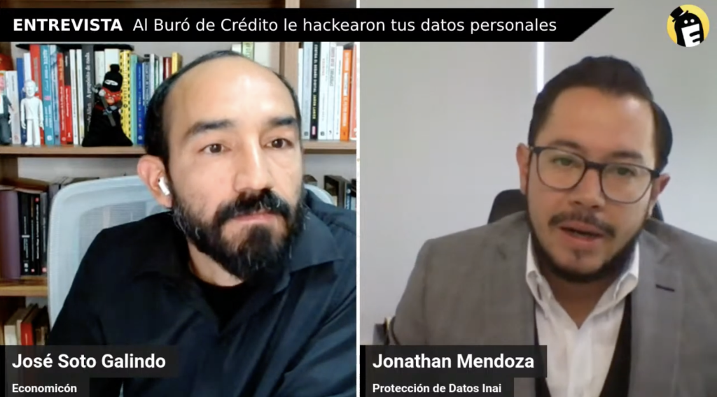 Entrevista en Economicón con Jonathan Mendoza Iserte, secretario de Datos Personales del Inai, la agencia de privacidad de México.