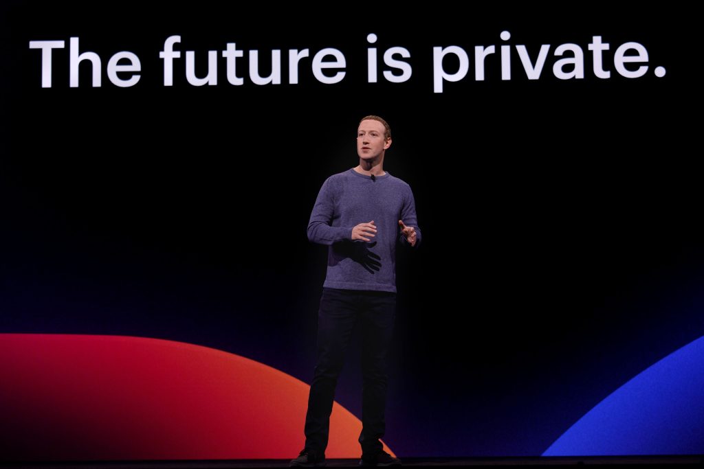 Mark Zuckerberg, fundador de Meta (antes Facebook), durante una conferencia de la compañía en mayo de 2019.