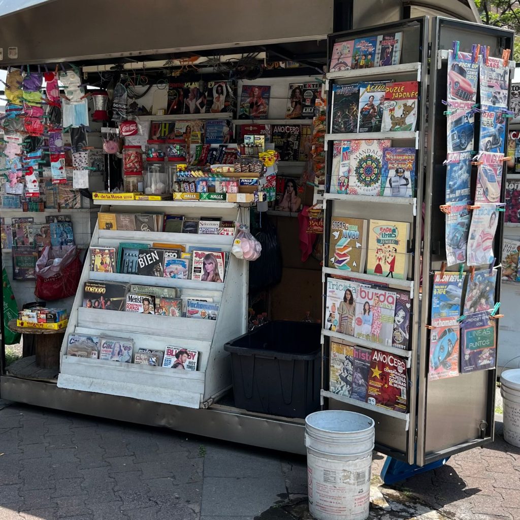 Kiosco de periódicos y revistas en la Ciudad de México, el 6 de junio de 2023. Foto: JSG