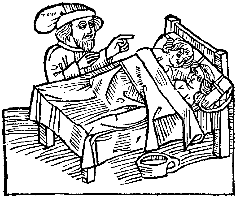 Ritual de desfloración, según un grabado medieval. Imagen tomada de Wikimedia