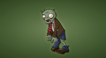 Zombie con corbata, original del videojuego Plants vs. Zombies de PopCap Games.