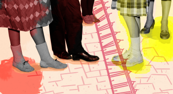 Planeación urbana, educación, pandemia. Ilustración original de Nayelly Tenorio