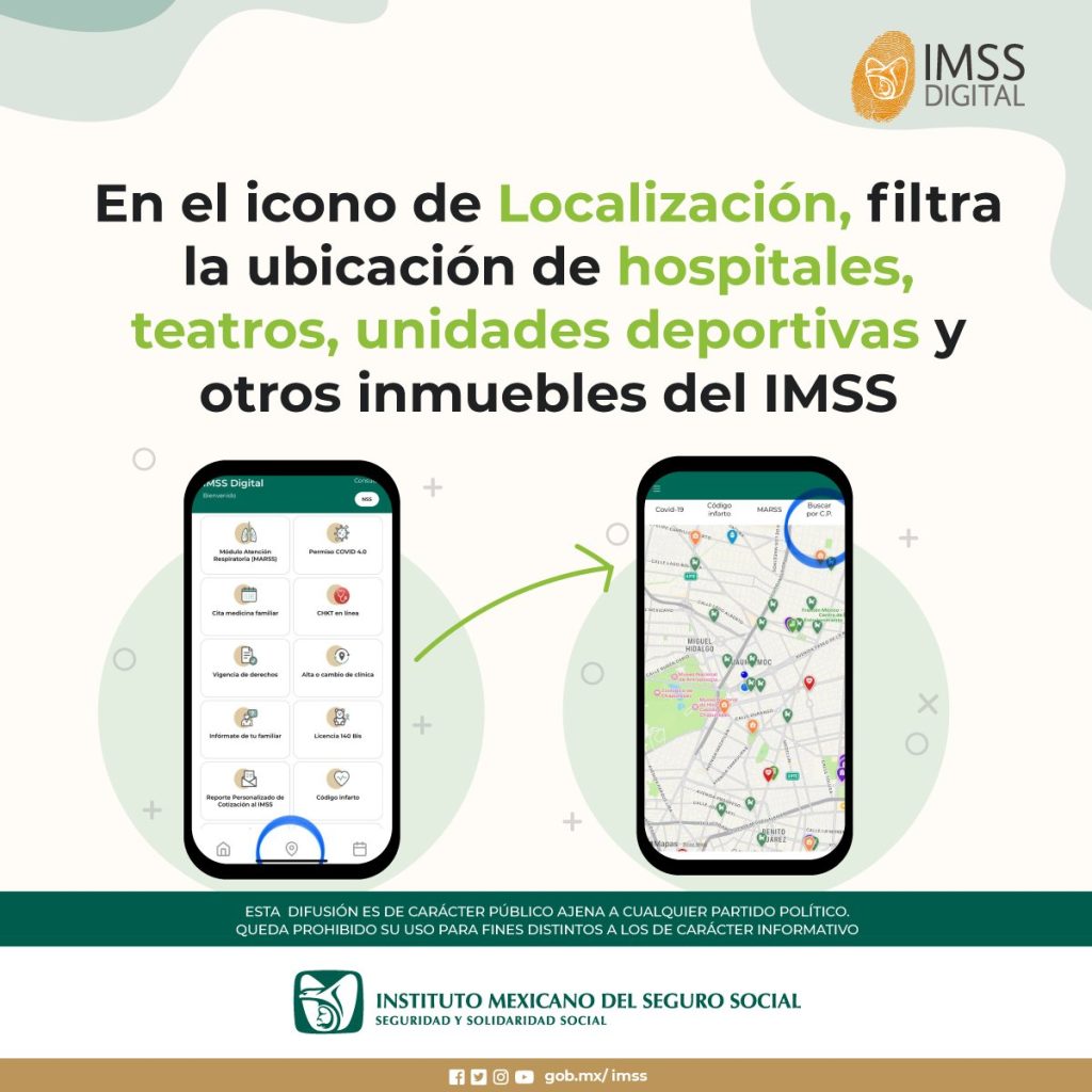El servicio de búsqueda de instalaciones del IMSS obligará a los usuarios de la app a registrarse con sus datos biométricos.