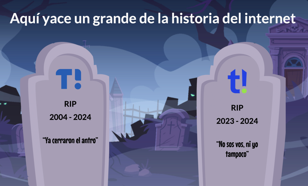 Aquí yace un grande de la historia de internet. Taringa! 2004-2024. https://taringa.net/
