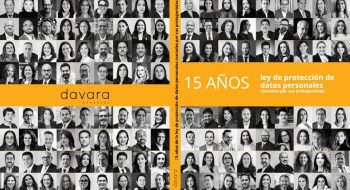 Portada del libro 15 años de la ley de protección de datos personales contados por sus protagonistas, de Davara Abogados.