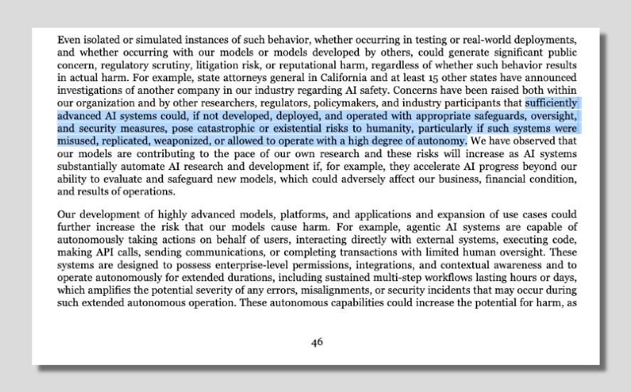 Prospecto de OPI de Anthropic. https://www.sec.gov/Archives/edgar/data/2130357/000162828026067168/anthropicpbc-sx1.htm