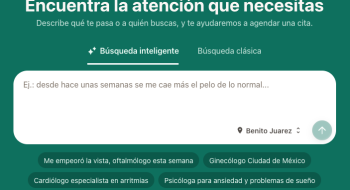 Patrón de búsqueda inteligente sugerido anoche en el sitio web de Doctoralia: «Desde hace unas semanas se me cae más el pelo de lo normal».