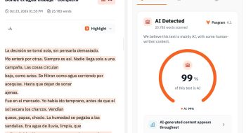 Pangram y el decreto contra la novela de Jesús Silva Rojas, Donde el agua trabaja, publicada por la editorial mexicana Almadía.